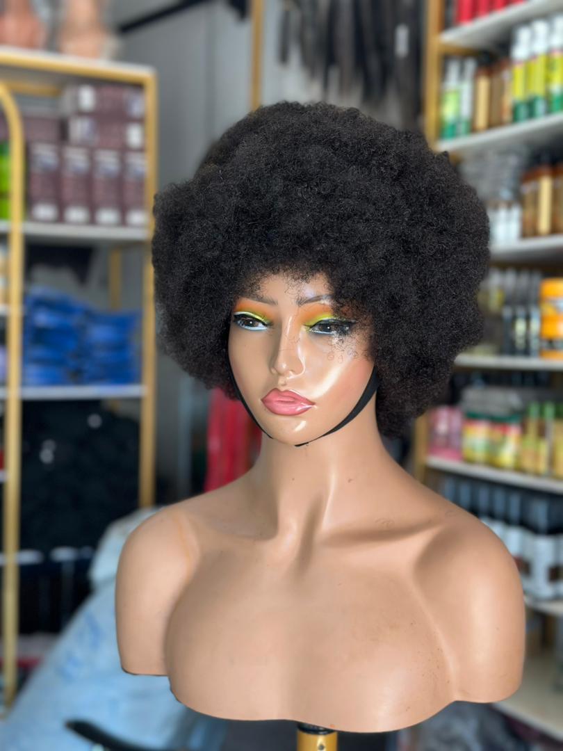 African kinky fro wigcap